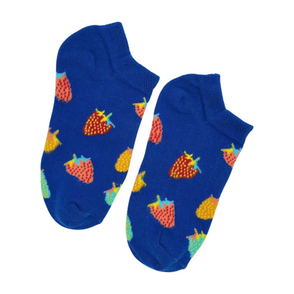 Strawberry Print Ankle Socks