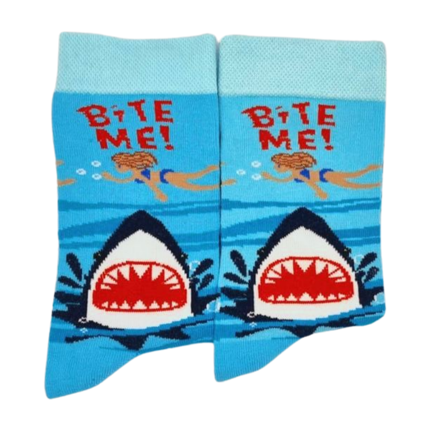 "Bite Me Shark" Socks