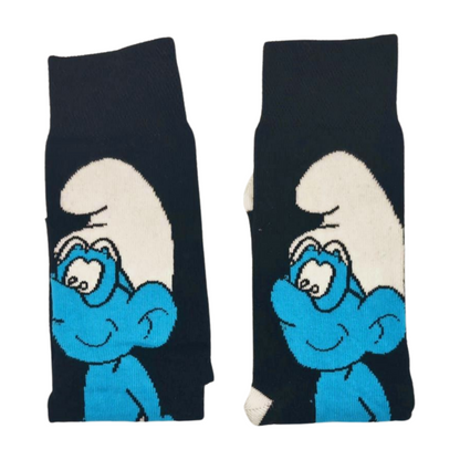 Brainy Smurf Cartoon Character Socks