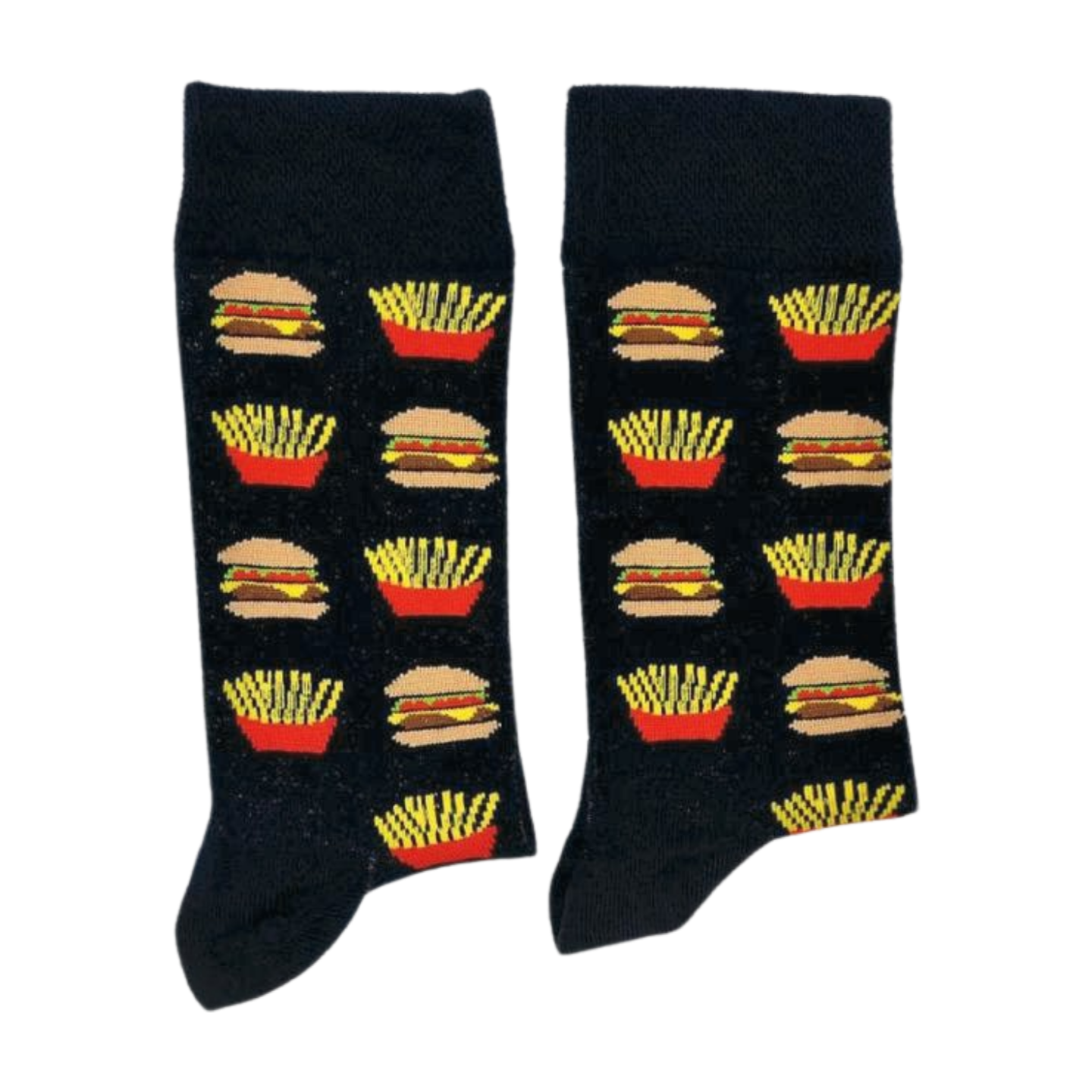 Burger and Fries Socks Design