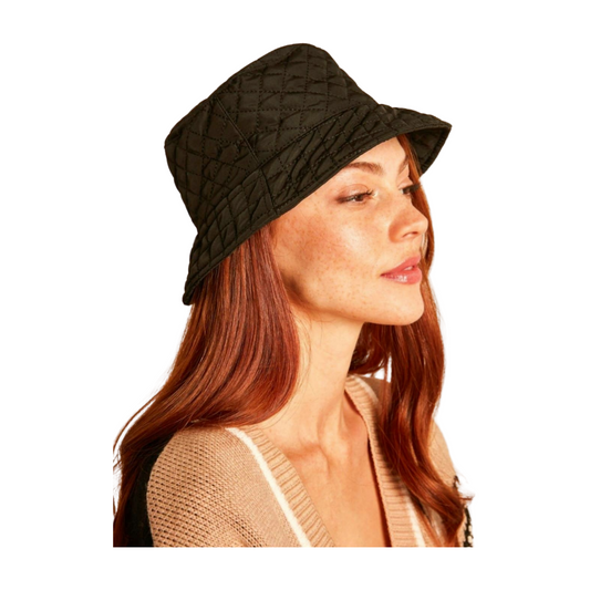 Connect Cut Quilted Rain Hat with Fleece Lining