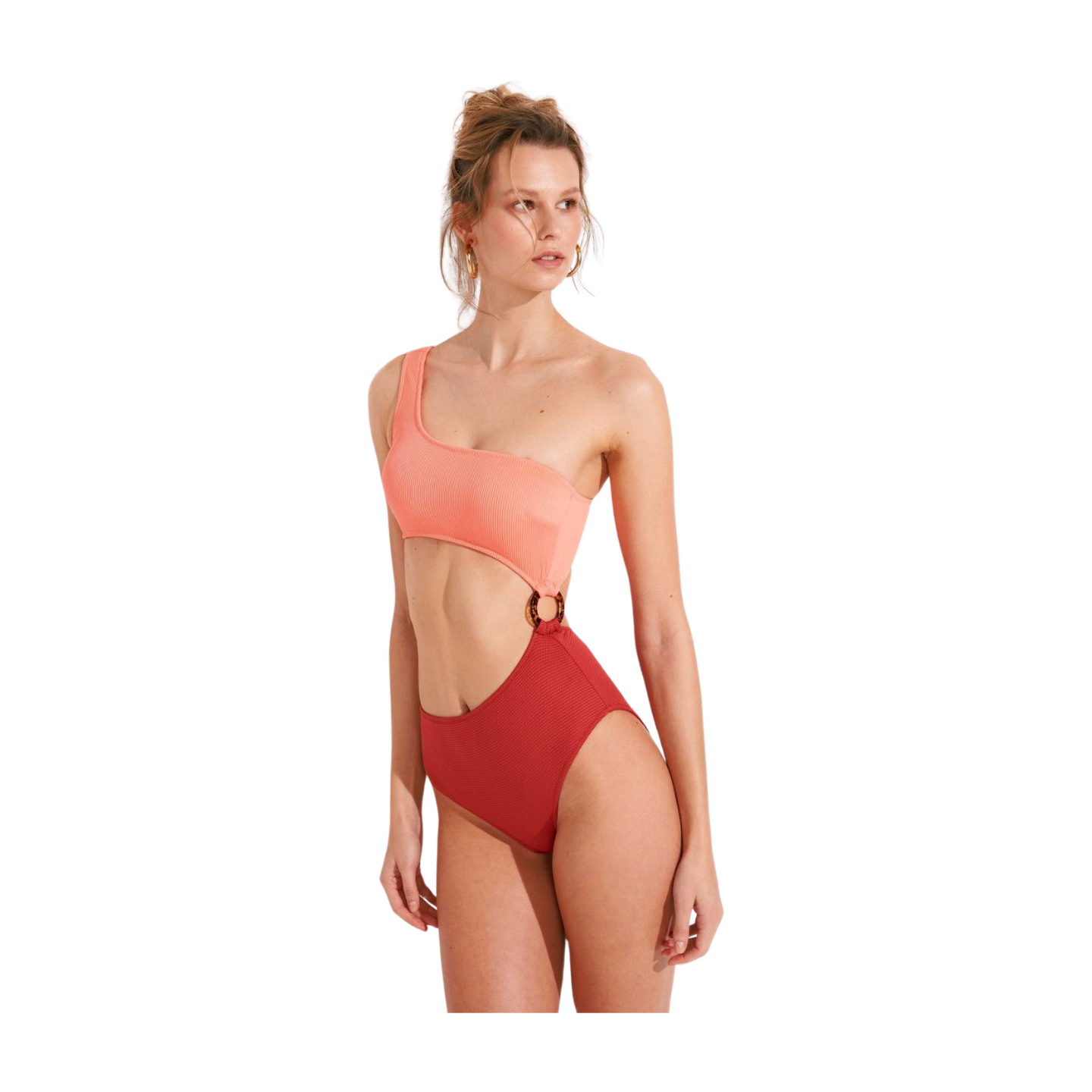 Cutout One-Shoulder Monokini