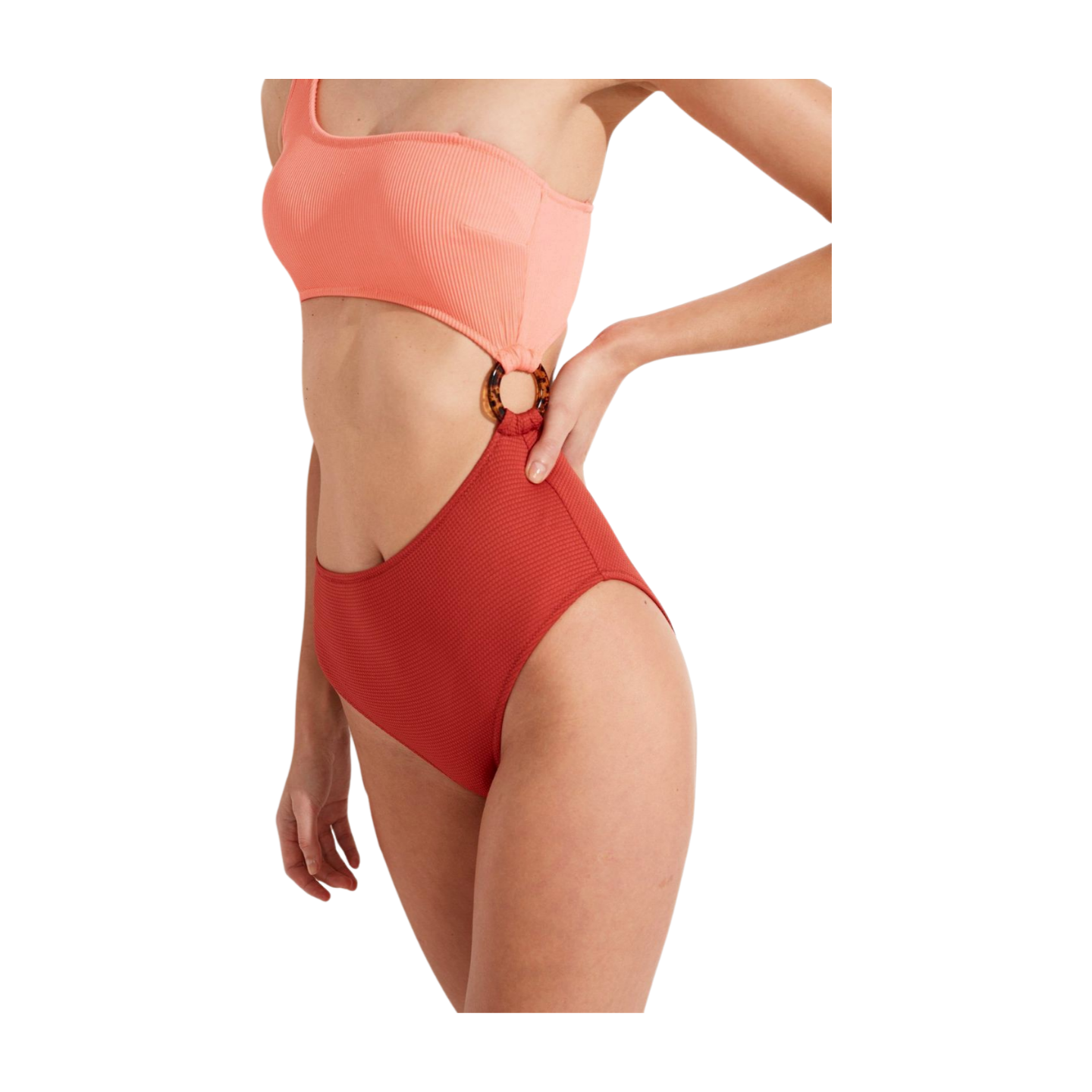 Cutout One-Shoulder Monokini