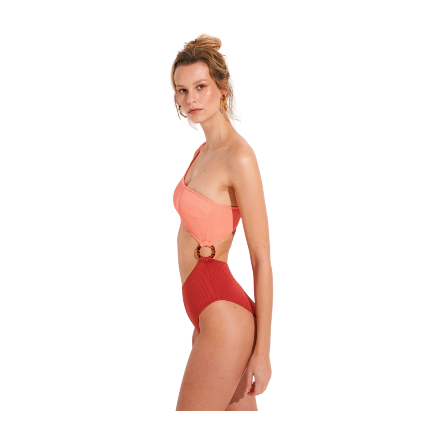 Cutout One-Shoulder Monokini