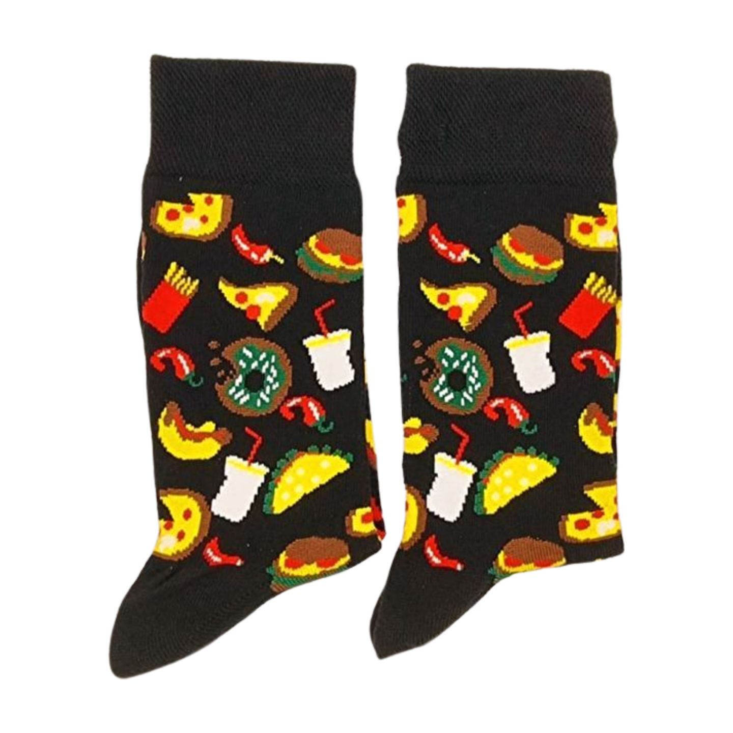 Fast Food Patterns Socks