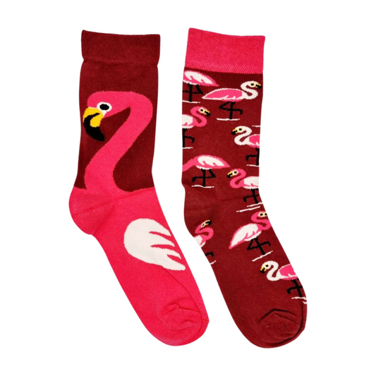 Flamingo Mismatched Socks