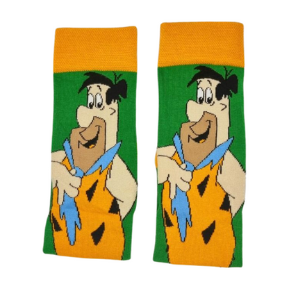 Fred Flintstone Cartoon Character Socks