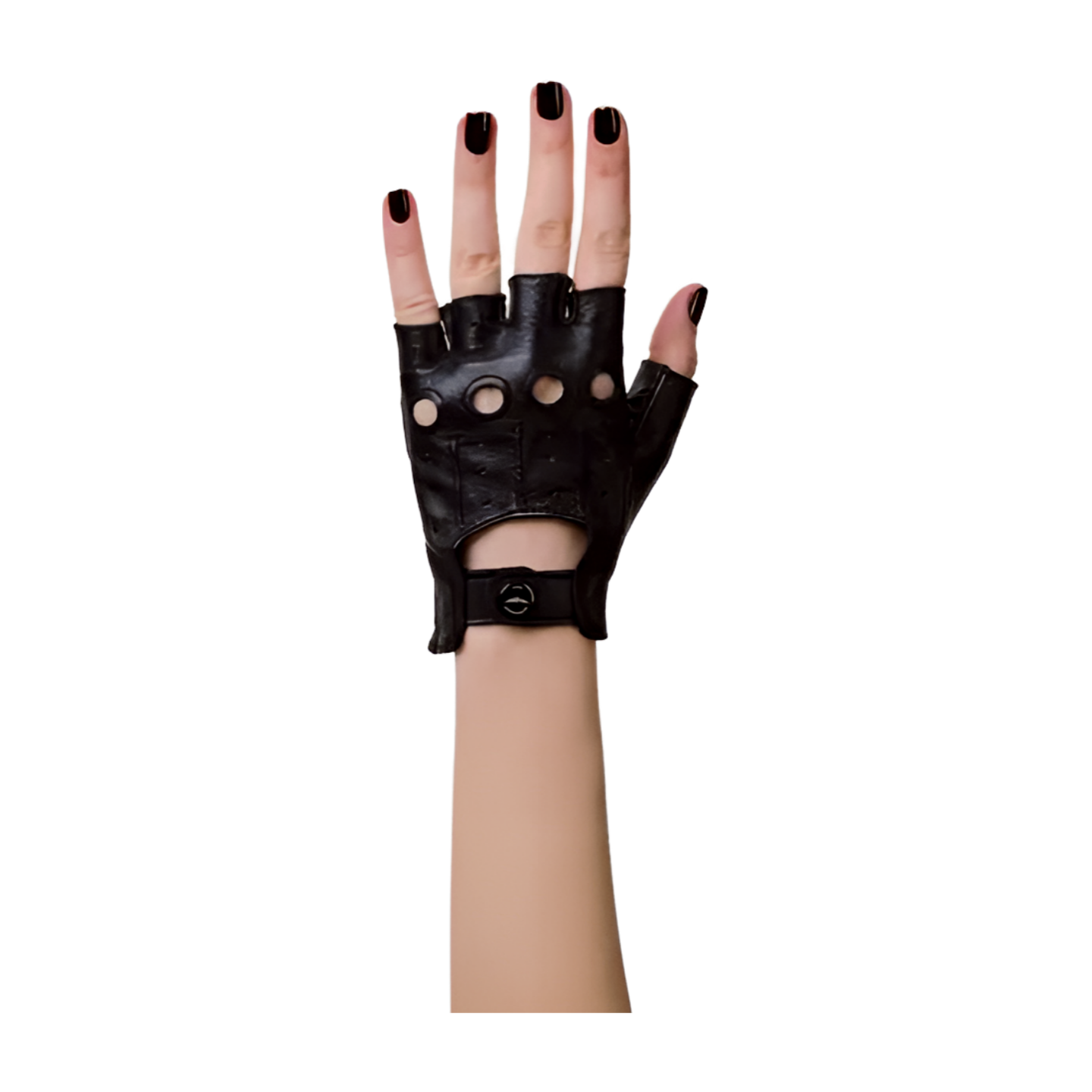 Leather Fingerless Driving Gloves