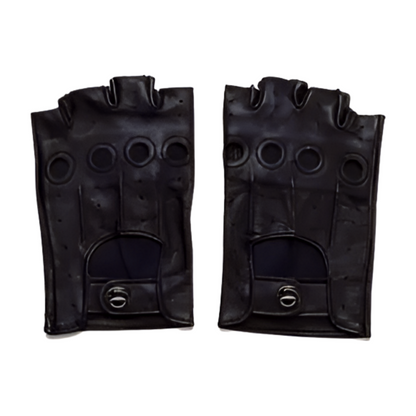 Leather Fingerless Driving Gloves