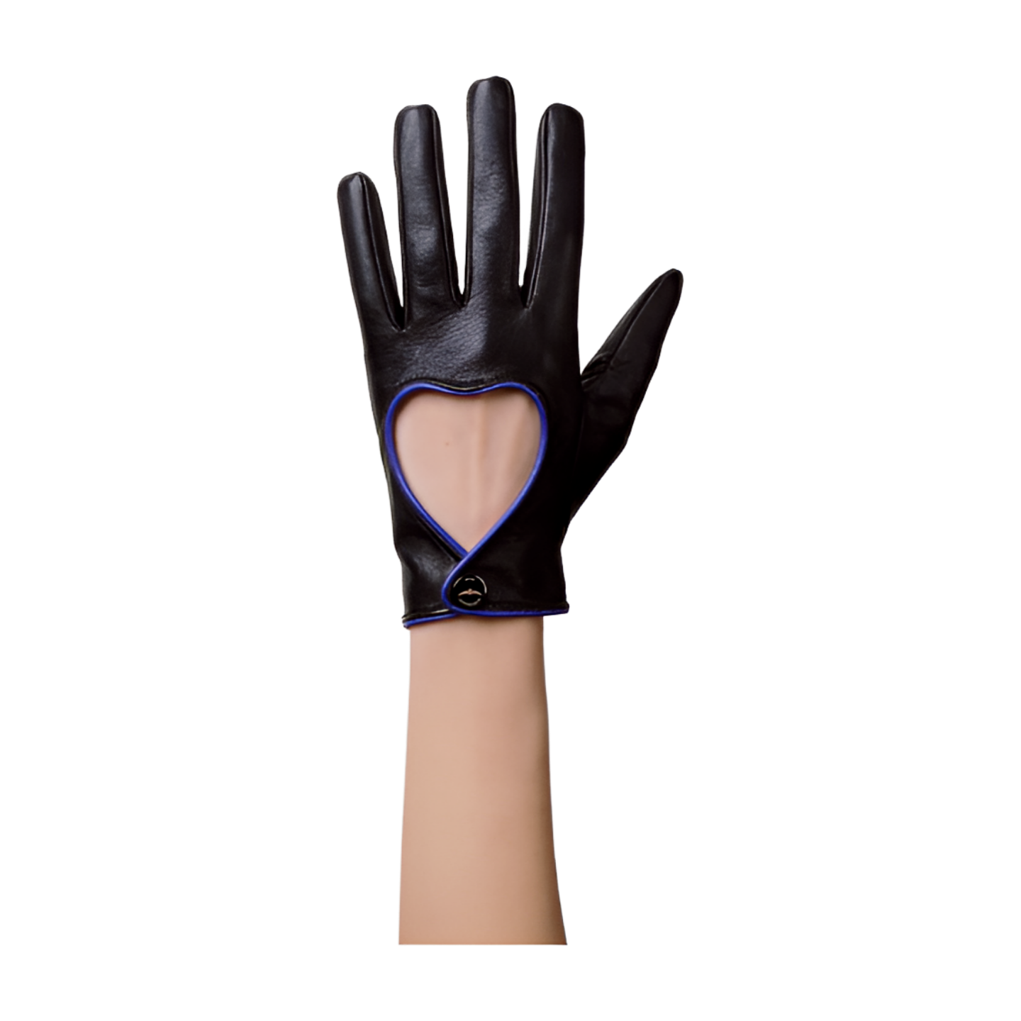 Leather Heart Bow Romantic Gloves