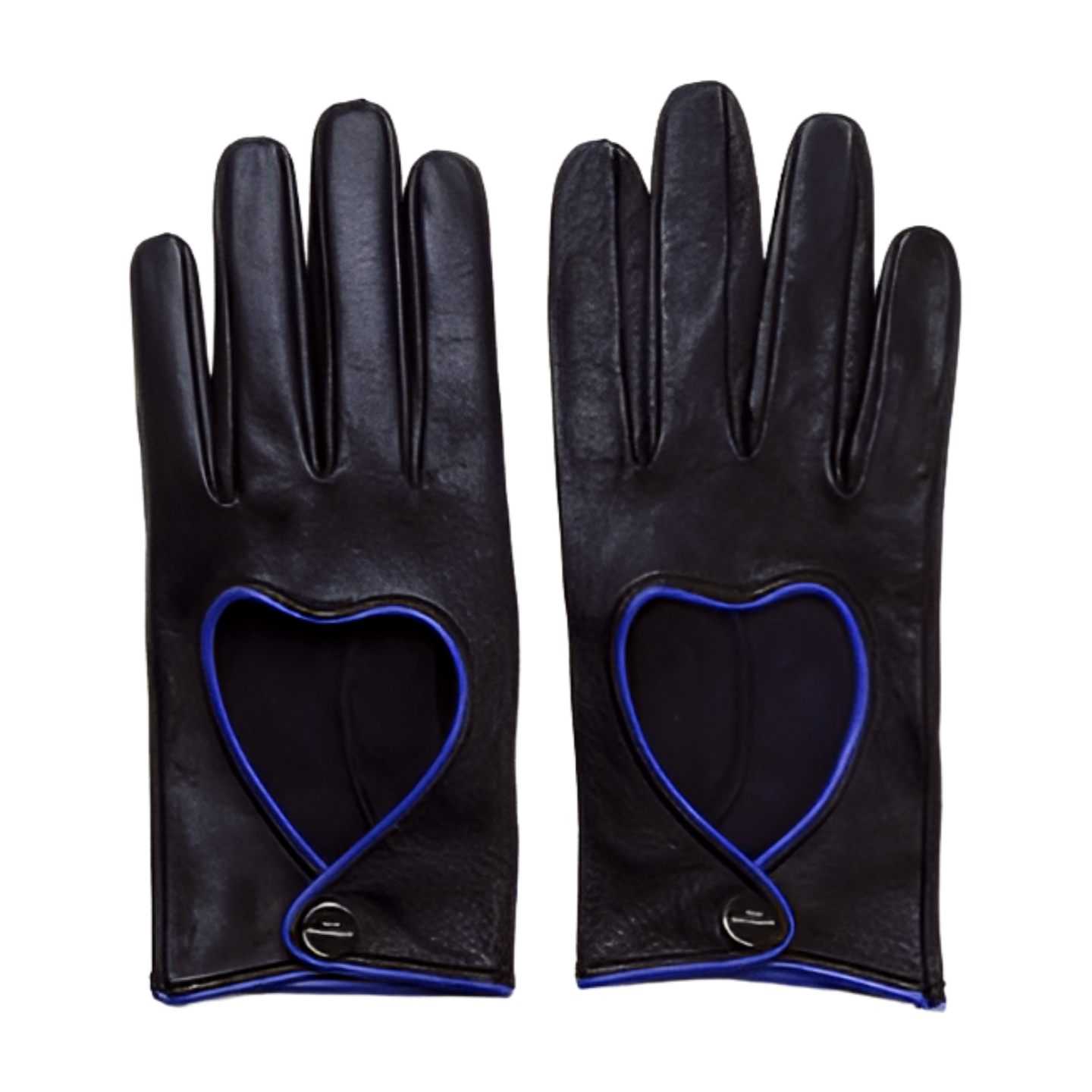 Leather Heart Bow Romantic Gloves