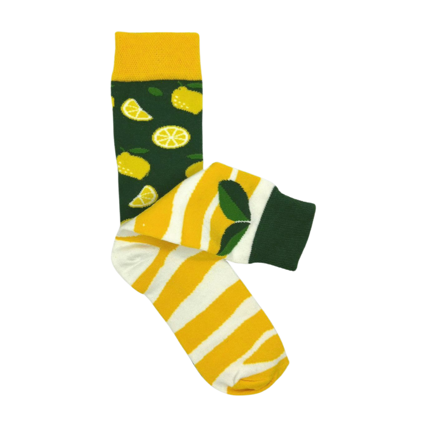 Lemon Mismatched Socks