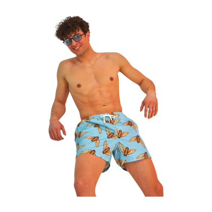 Men's Butterfly Swim Trunks - Stylish Swimwear for a Touch of Nature