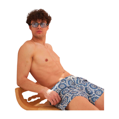 Men's Floral Swim Trunks - Stylish Beachwear for a Tropical Getaway