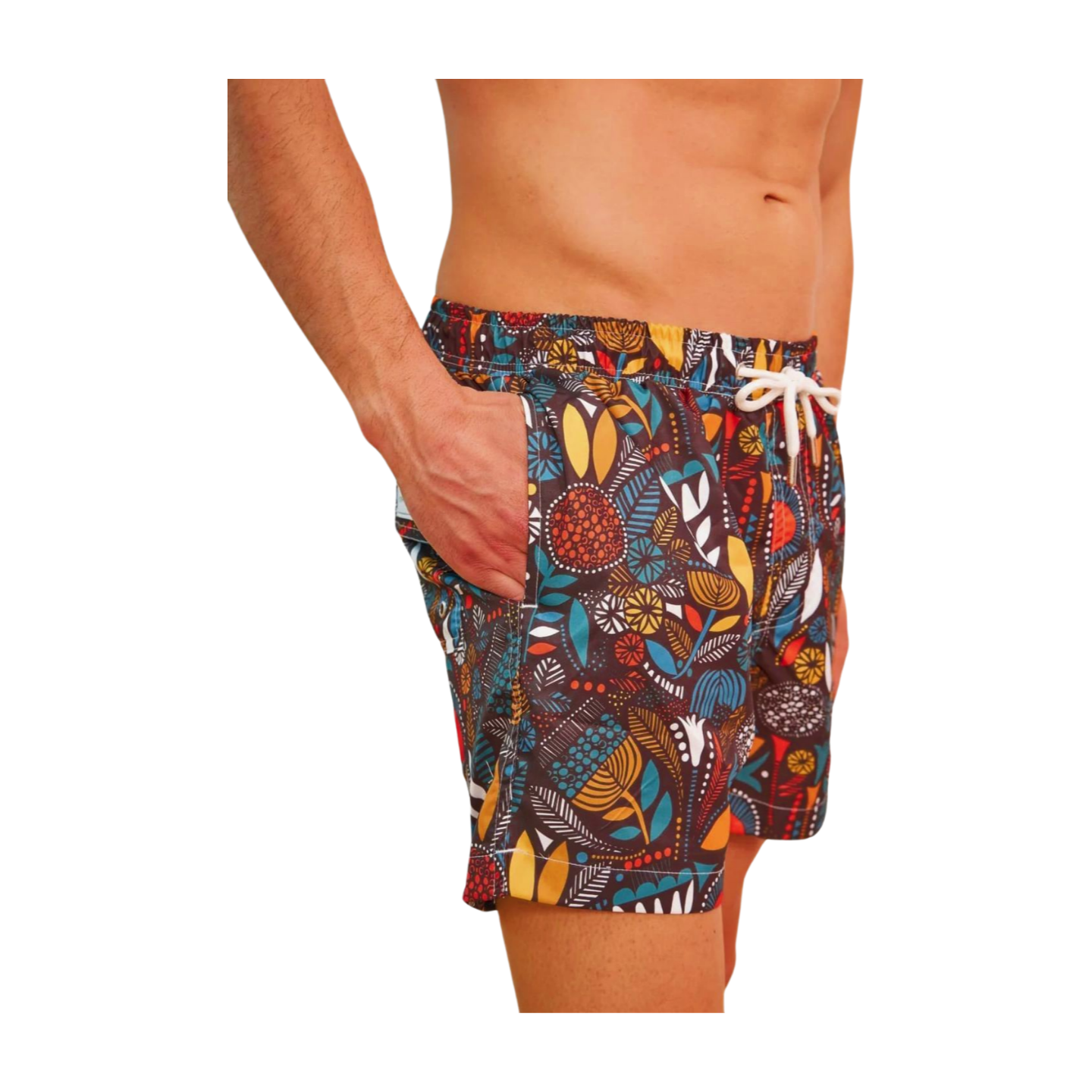 Men's Vibrant Colors Swim Trunks - Bold and Bright Beachwear for a Stylish Splash