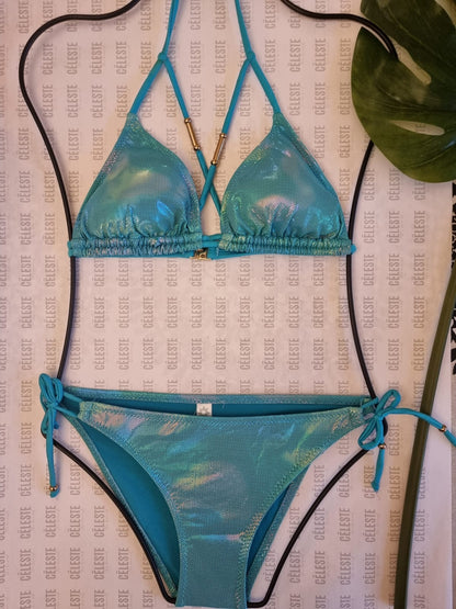 Metallic Blue Bikini