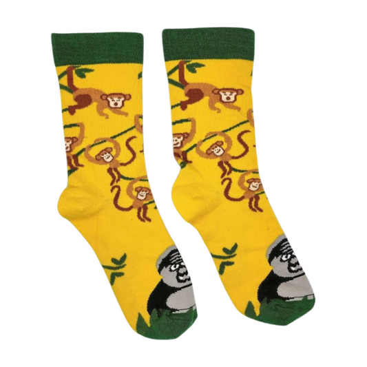 Monkeys and Gorilla Socks Design