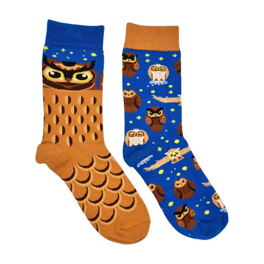 Owl Mismatched Socks