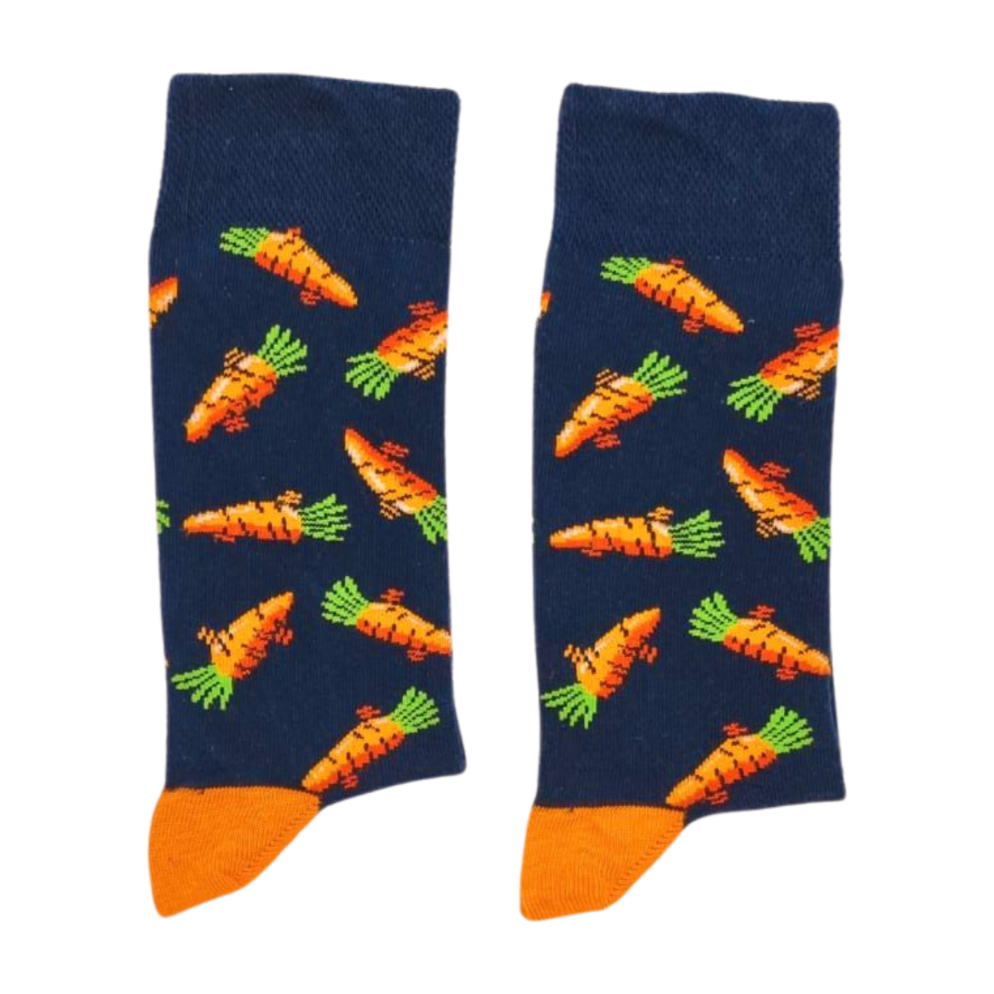 Playful Carrot Design Socks