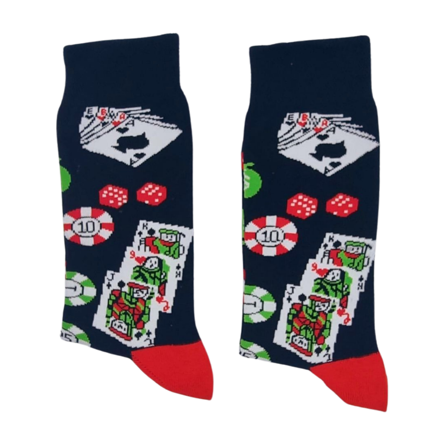 Poker Casino Design Socks