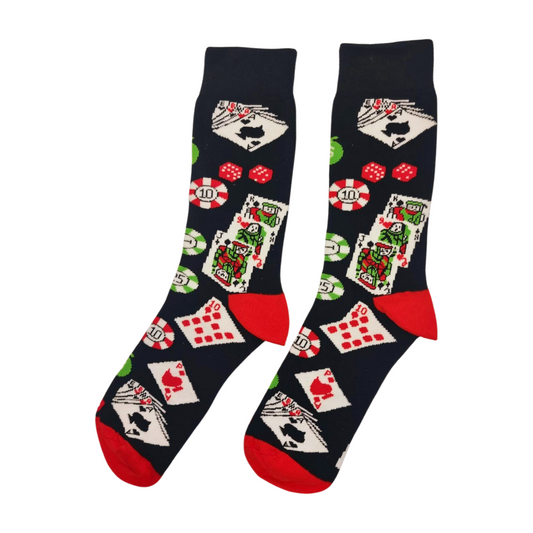 Poker Casino Design Socks
