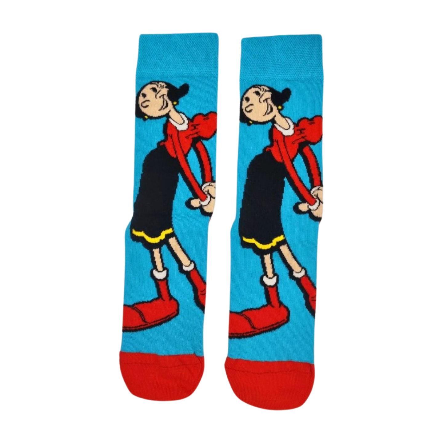 Popeye and Olive Oyl Cartoon Character Socks