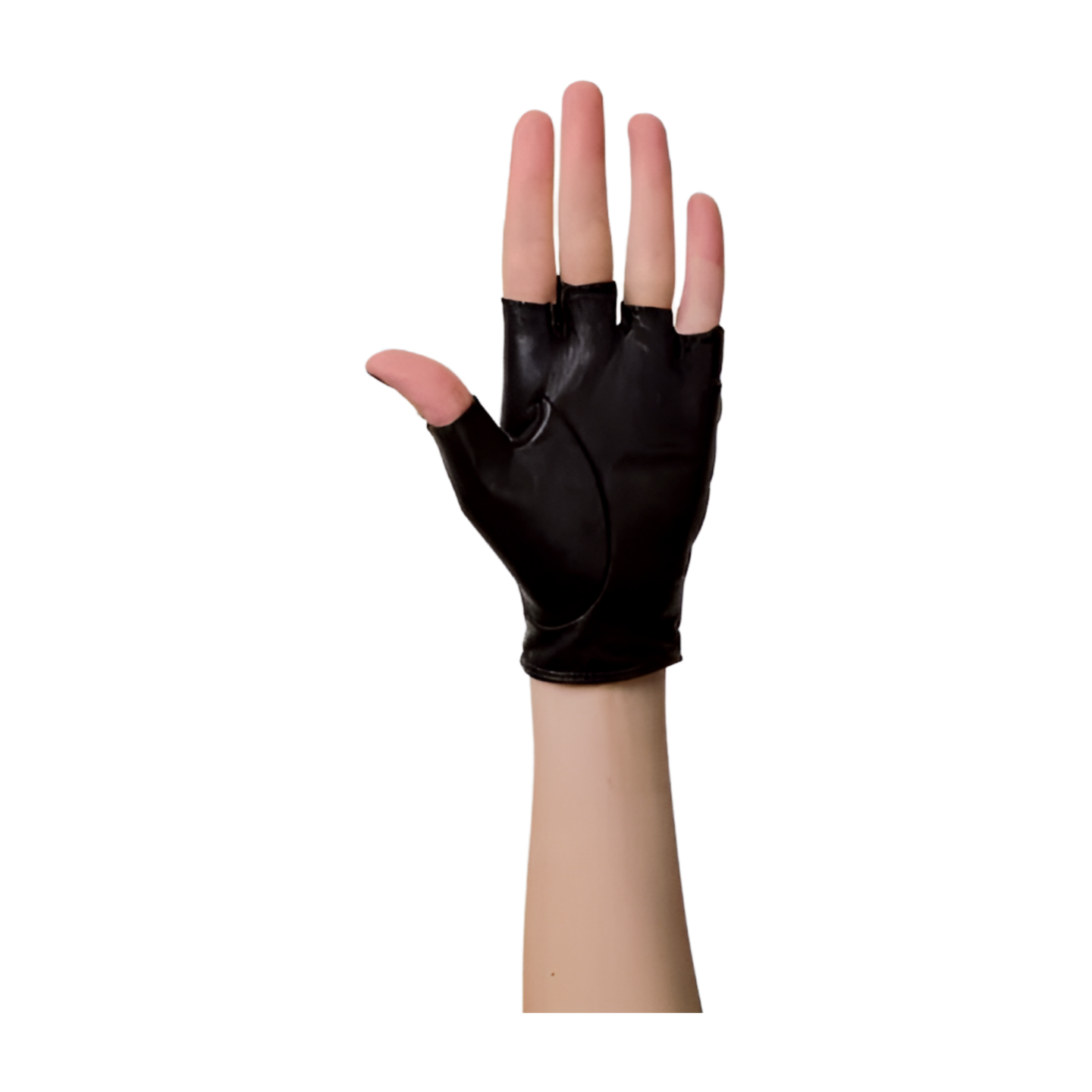 Premium Italian Lambskin Fingerless Leather Gloves