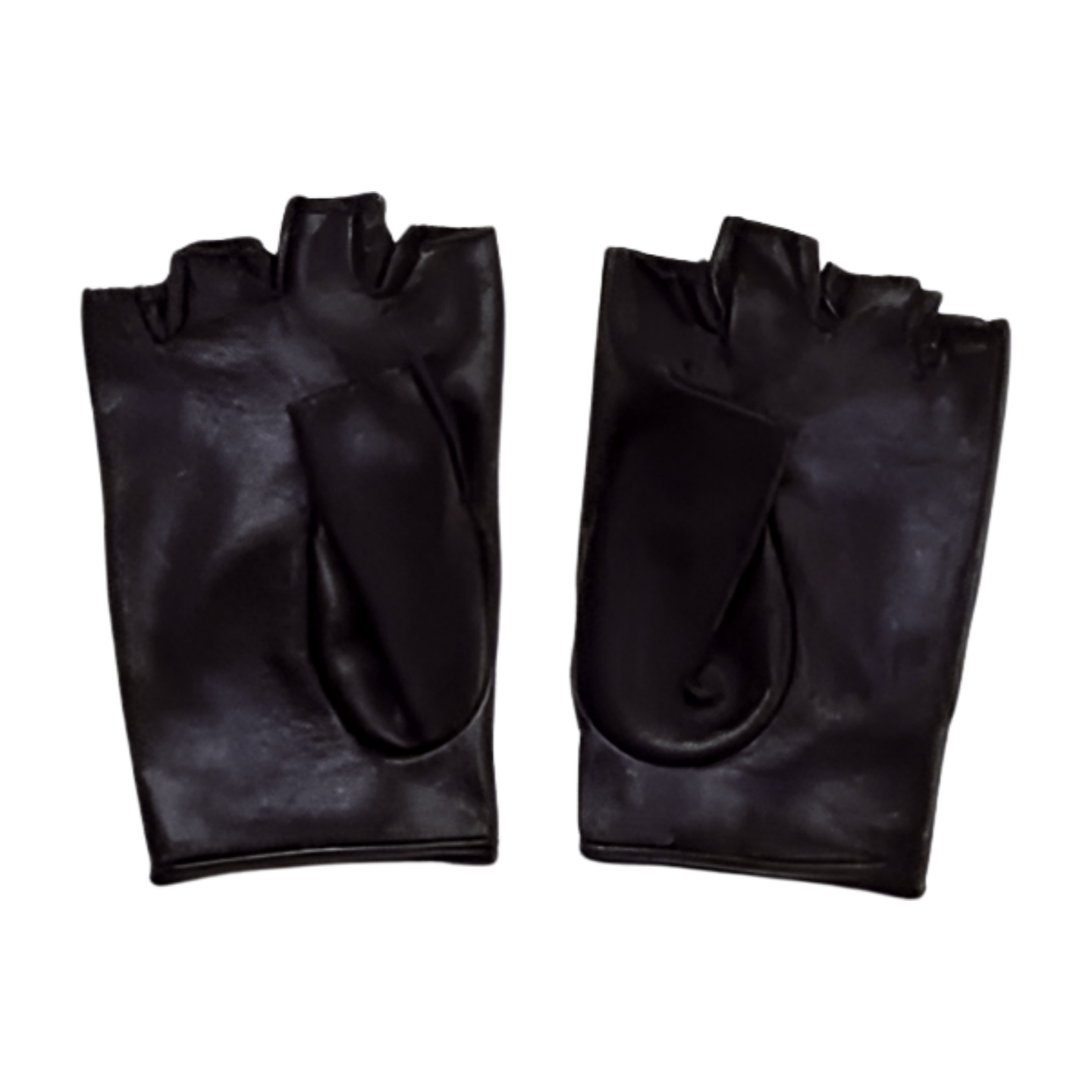 Premium Italian Lambskin Fingerless Leather Gloves