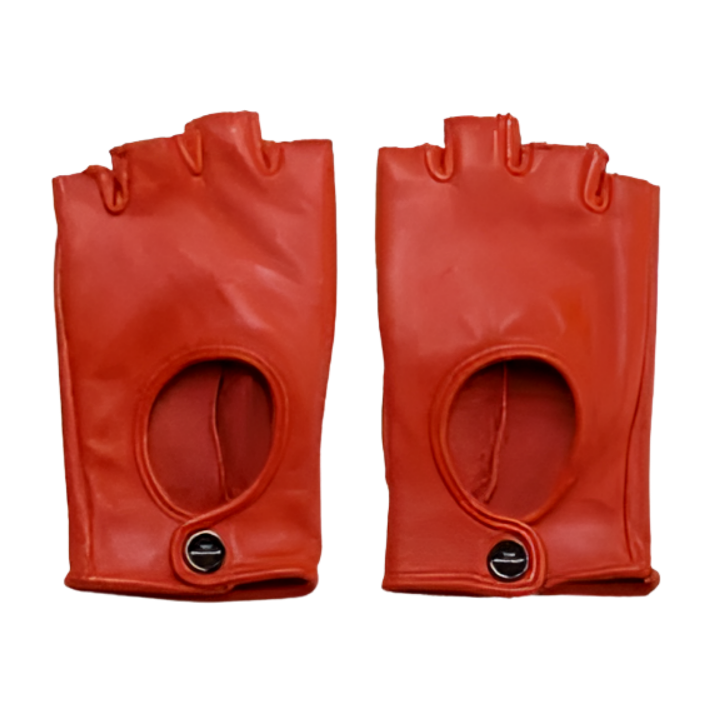 Premium Italian Lambskin Fingerless Leather Gloves