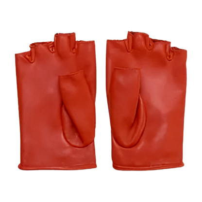 Premium Italian Lambskin Fingerless Leather Gloves