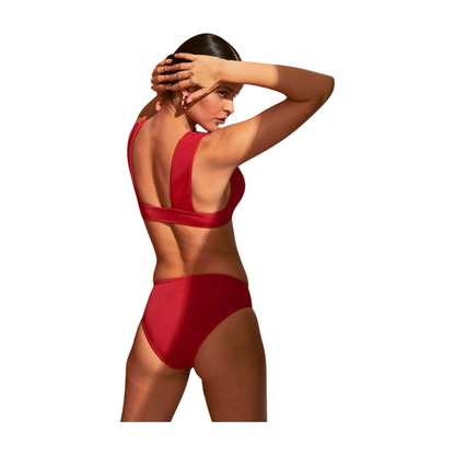 Red V Bikini Set - Bold and Sexy Swimwear