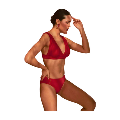 Red V Bikini Set - Bold and Sexy Swimwear