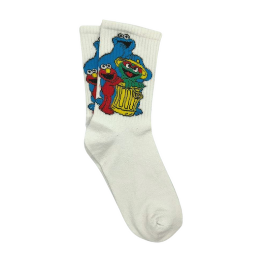 Sesame Street Cartoon Characters Socks
