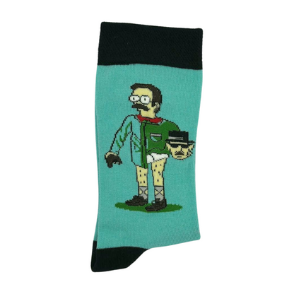 Simpsons X Breaking Bad Character Socks