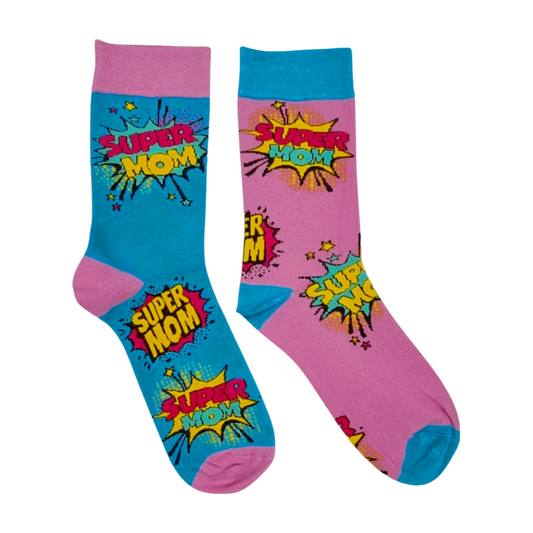 Super Mom Mismatched Socks
