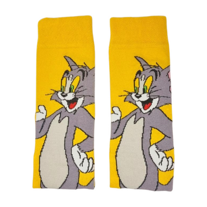 Tom Cartoon Character Socks
