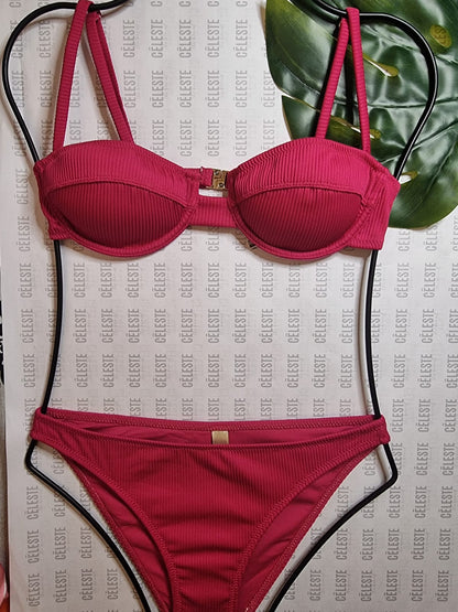 Vintage 70s Underwire Bikini – Retro Swimwear with Classic Support