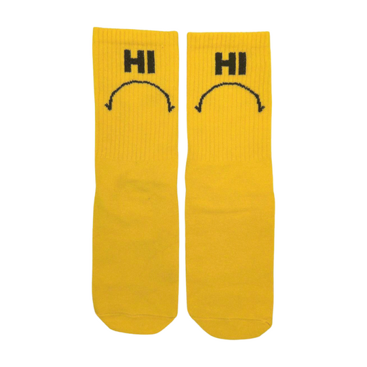 Hi/Bye Socks with Message