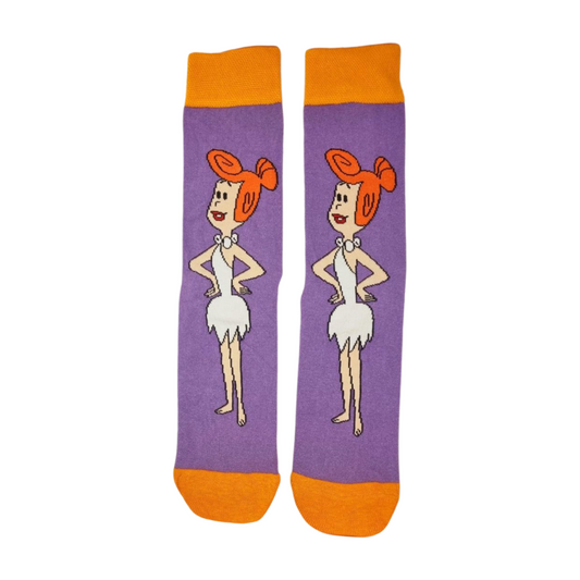 Wilma Flintstone Cartoon Character Socks