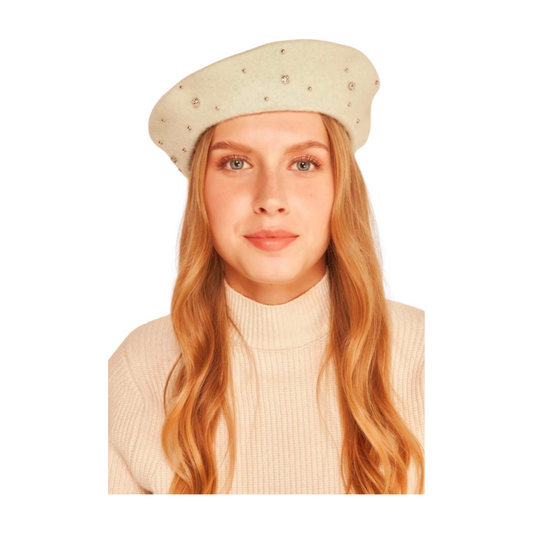Beret With Small Stones